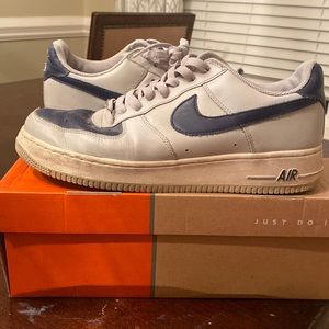 Air Force 1 neutral grey/ midnight navy men’s 10.5
